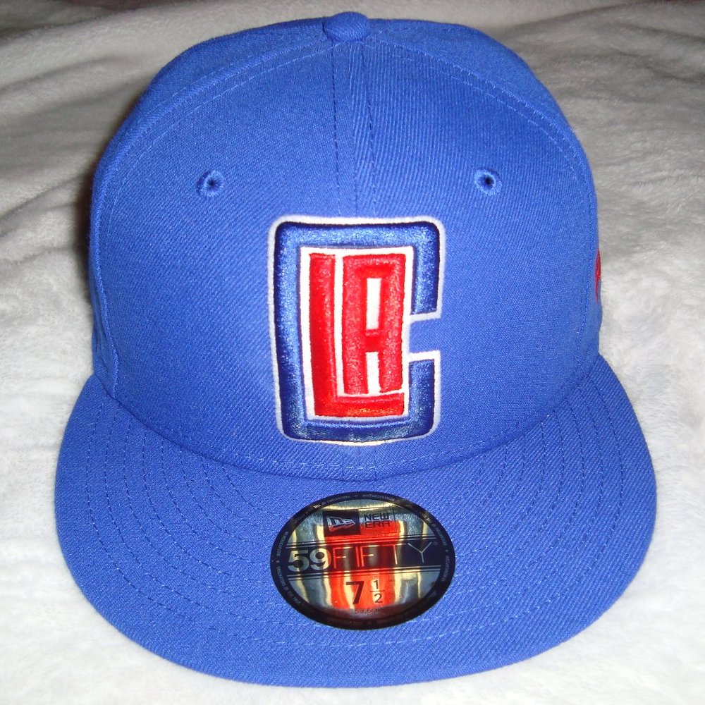 New Era Los Angeles Clippers NBA 59FIFTY Fitted Hat Sz. 7 1/2 Cap Blue NWT